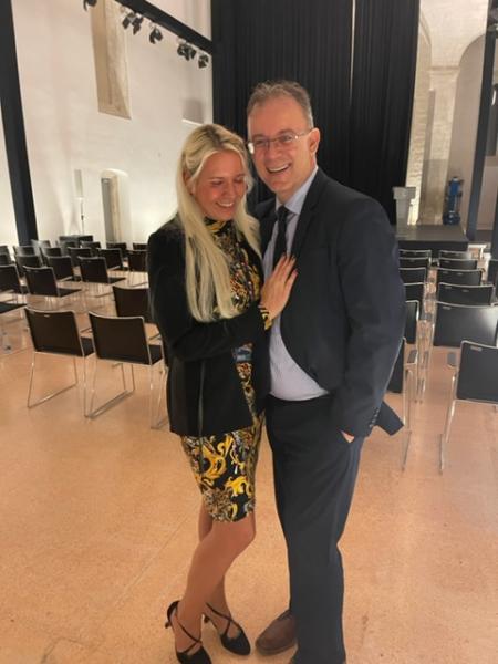 Source: Alion Institute.&nbsp;Tyasha A. with the  director of the Chamber of Commerce and Industry of Primorska, Mr. Robert Rakar